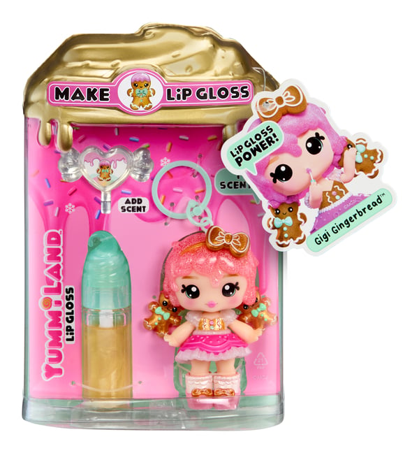 MGA Entertainment Yummiland Holiday Lip Gloss Doll - Gigi Gingerbread