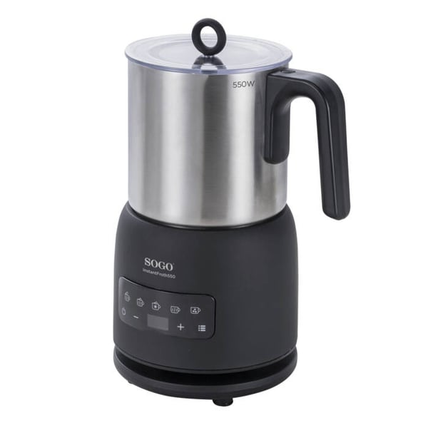 Sogo KET-SS-7720 Mælkeskummer og varmeapparat Automatisk mælkeskummer/varmer Sort, Rustfrit stål
