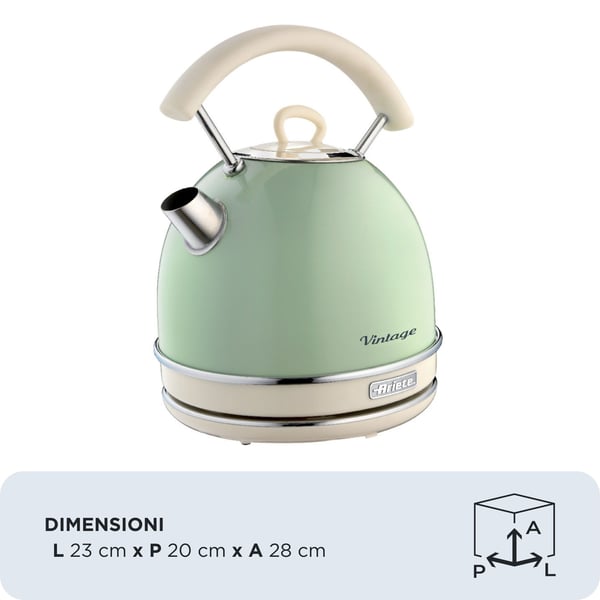 Ariete 2877/04 elkedel 1,7 L 2000 W Grøn