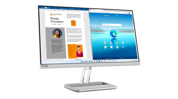 Lenovo L27i-40 computerskærm 68,6 cm (27") 1920 x 1080 pixel Fuld HD LED Grå