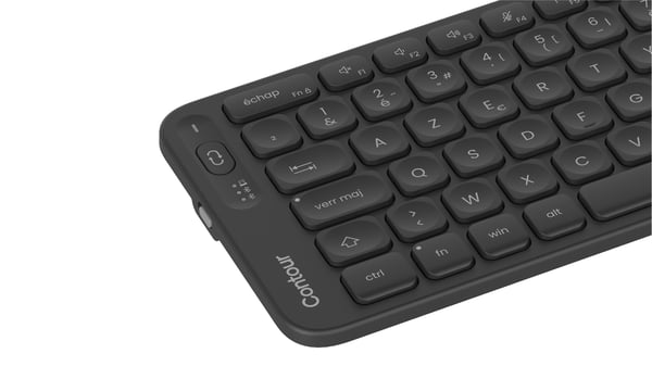 Contour Design Balance tangentbord Kontor Trådlös RF + Bluetooth AZERTY Fransk Svart
