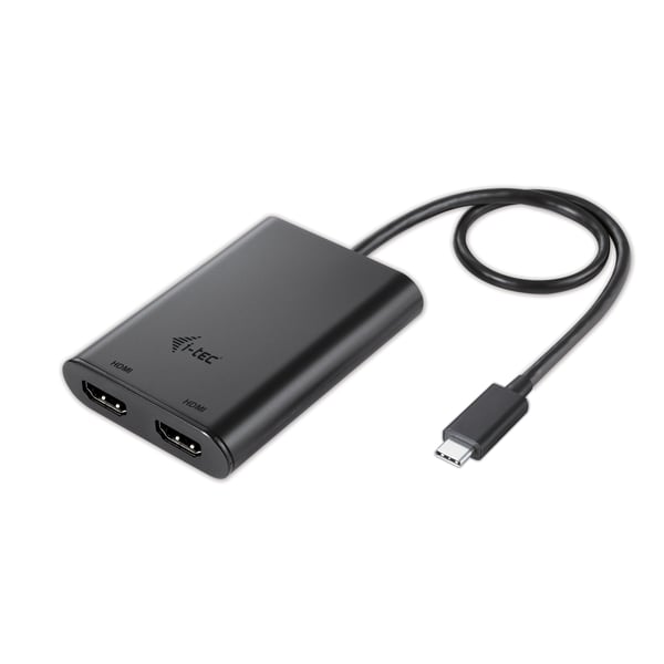 i-tec C31DUAL4KHDMI USB grafisk adapter 3840 x 2160 pixel Sort