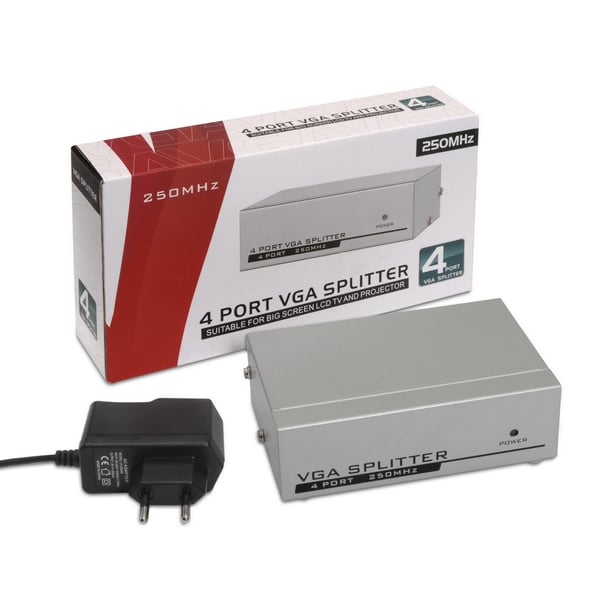AISENS A116-0085 bilddelare VGA 4x VGA