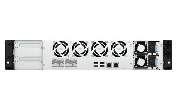 QNAP TS-H1065EU-RP Lagringsserver Rack (2U) 8 GB DDR5 0 TB QNAP QTS Svart
