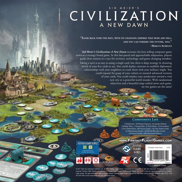Asmodee Sid Meier's Civilization: A New Dawn Brädspel Strategi