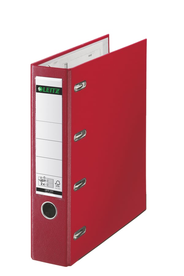 Leitz 10120025 ringpärmar 2 x A5 Röd