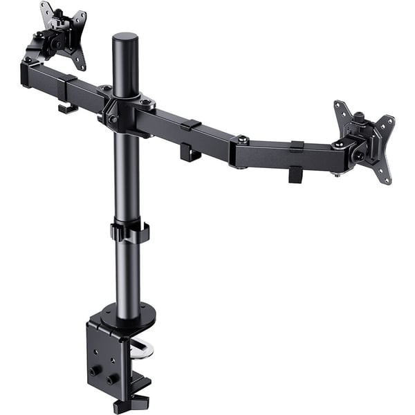 Techly ICA-LCD 582-D skærmbeslag og -stativer 81,3 cm (32") Skrivebord Sort