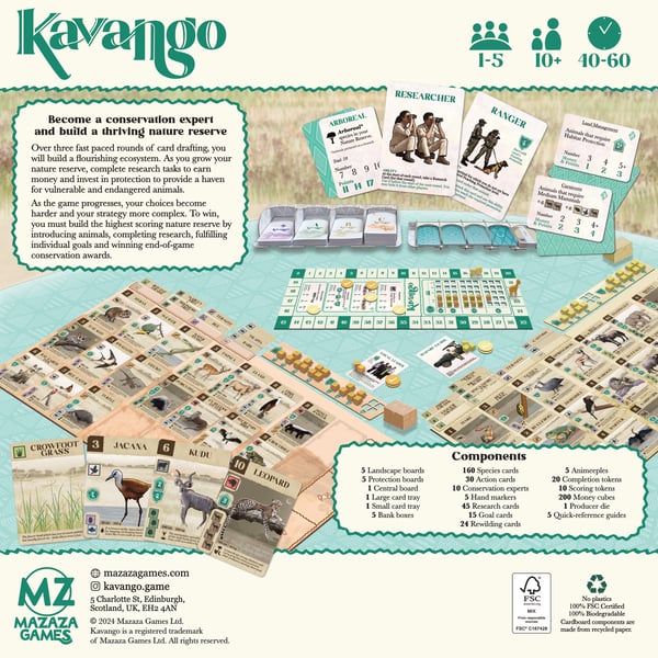 Asmodee Kavango Brætspil Rejser/eventyr