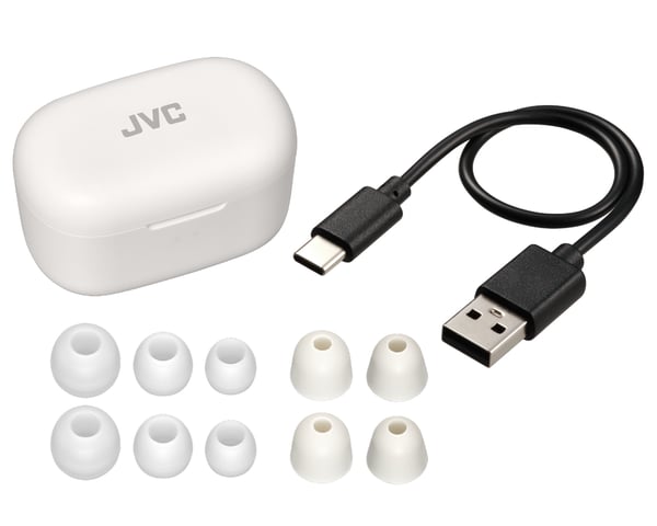 JVC HA-A25T Headset True Wireless Stereo (TWS) I öra Samtal/musik Bluetooth Vit