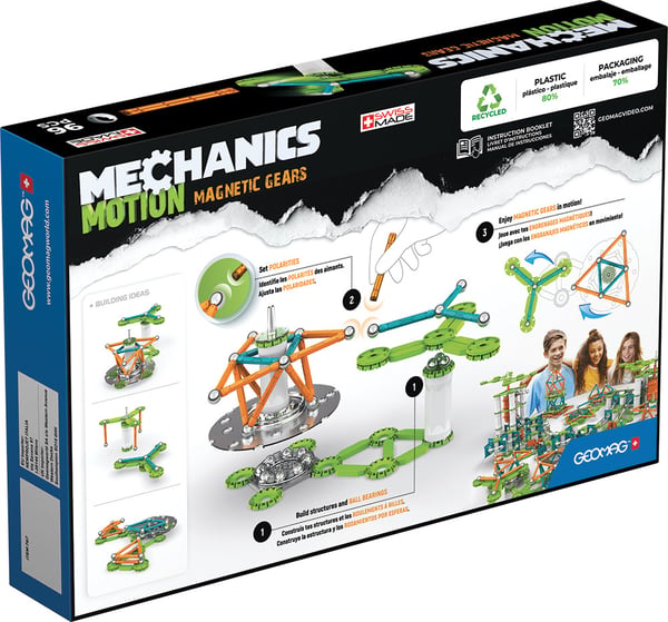 Geomag Mechanics Motion RE 2Magnetic Gears Neodymium magnet-legetøj