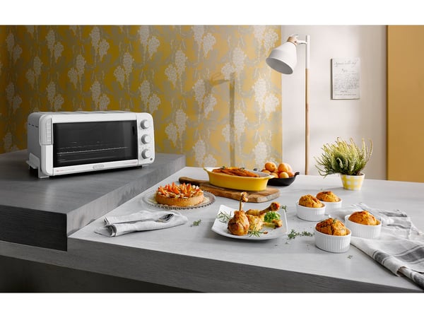 De’Longhi EO 12512.WG bänkugn 12 l 1400 W Svart, Vit Grill