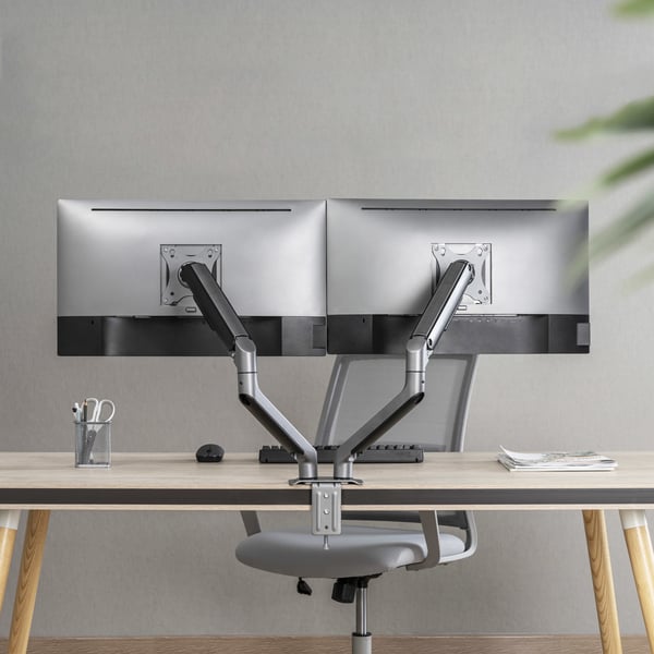 TooQ DB4132TNR-G skærmbeslag og -stativer 81,3 cm (32") Skrivebord Sort