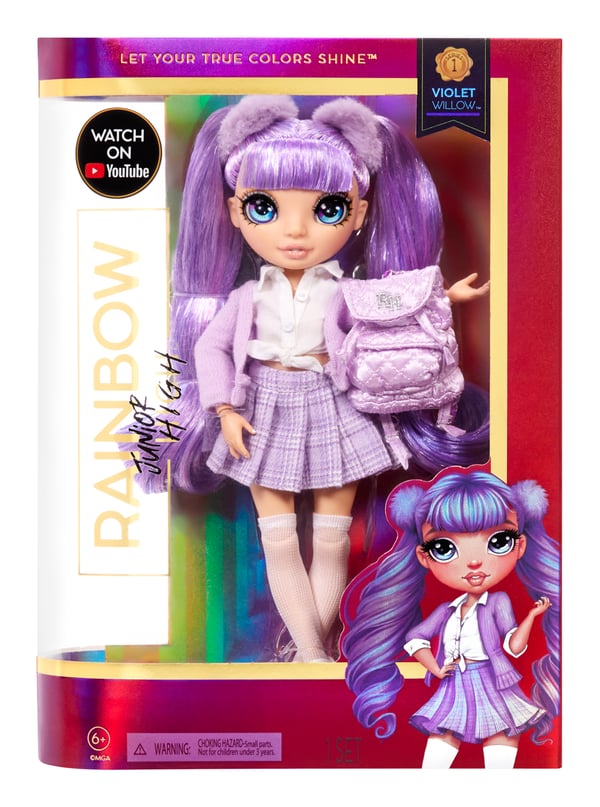 Rainbow High Junior High Fashion Doll - Violet Willow (Purple)