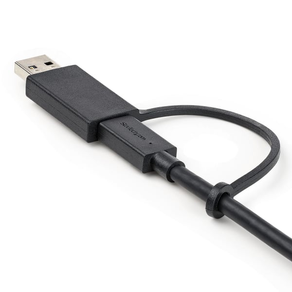 StarTech.com USBCCADP USB-kabel USB 3.2 Gen 2 (3.1 Gen 2) 1 m USB C 10 Gbit/sek. 100 W Sort