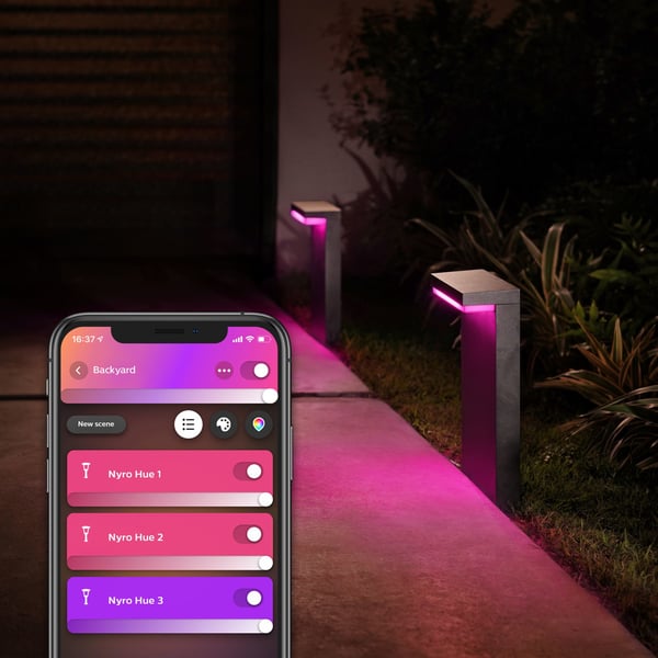 Philips Hue White och Color Ambiance Nyro-piedestal för utomhusbruk