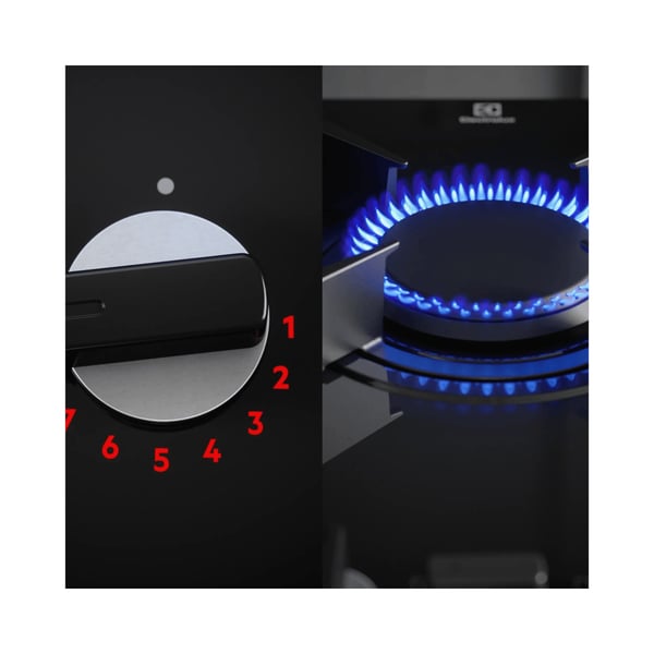 Electrolux KGG953753K Sort Indbygget 90 cm Gaskomfur 5 zone(s)