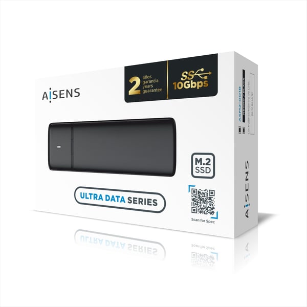 AISENS ASM2-001B drevkabinet SSD kabinet Sort M.2