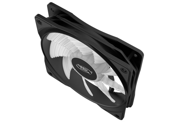 DeepCool RF120W Computerkabinet Ventilator 12 cm Sort, Gennemsigtig 1 stk