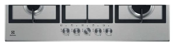 Electrolux KGS9536SX Rustfrit stål Indbygget 90 cm Gaskomfur 5 zone(s)