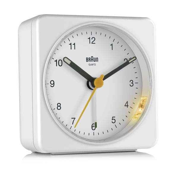 Braun BC03 Quartz alarmur Hvid