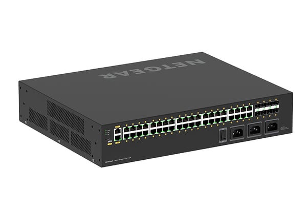 NETGEAR GSM4248UX hanterad L2/L3 Gigabit Ethernet (10/100/1000) Strömförsörjning via Ethernet (PoE) stöd 2U Svart