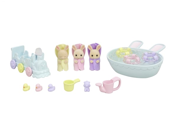 Sylvanian Families Trillingernes Badetid's sæt