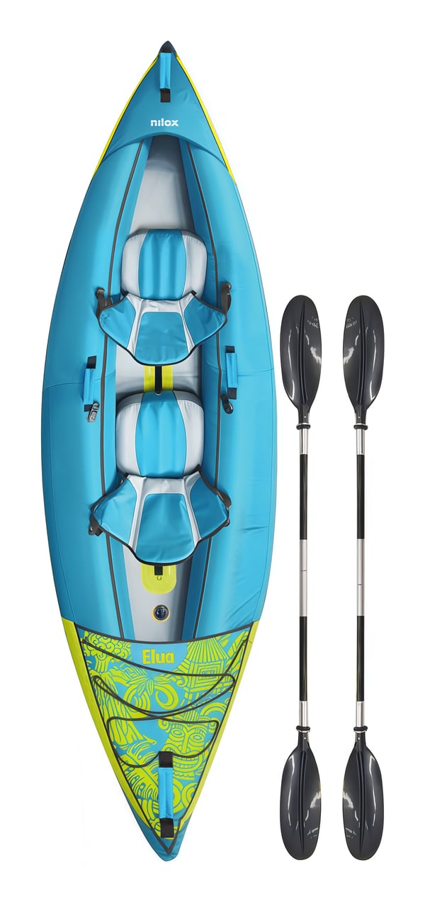 Nilox NXWTRKAYAK sports-kajak 2 person(er) Flerfarvet Polyvinylchlorid (PVC) Oppustelig kajak Nilox NXWTRKAYAK sports-kajak 2 person(er) Flerfarvet Polyvinylchlorid (PVC) Oppustelig kajak