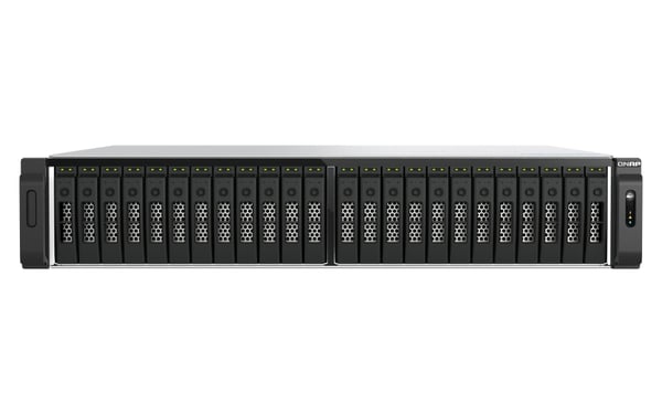 QNAP TS-H3077AFU-R7-64G NAS & lagringsserver Stativ (2U) AMD Ryzen™ 5 64 GB DDR5 0 TB QuTS hero Sort, Metallic
