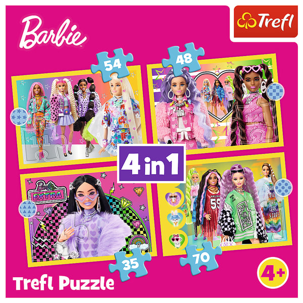 Trefl Barbie Happy world of Puslespil 54 stk Legetøj