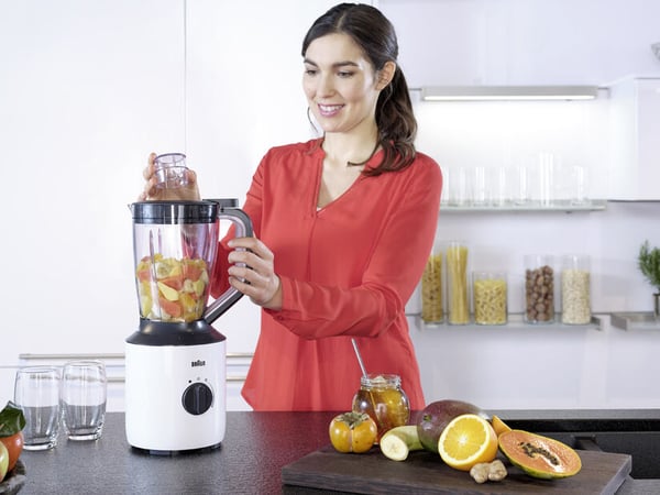 Braun PowerBlend 3 1,5 L Bordplade blender 800 W Sort, Hvid