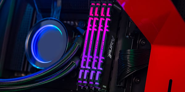 Kingston Technology FURY 16 Gt 3200 MT/s DDR4 CL16 DIMM (2 kpl:n pakkaus) Renegade RGB