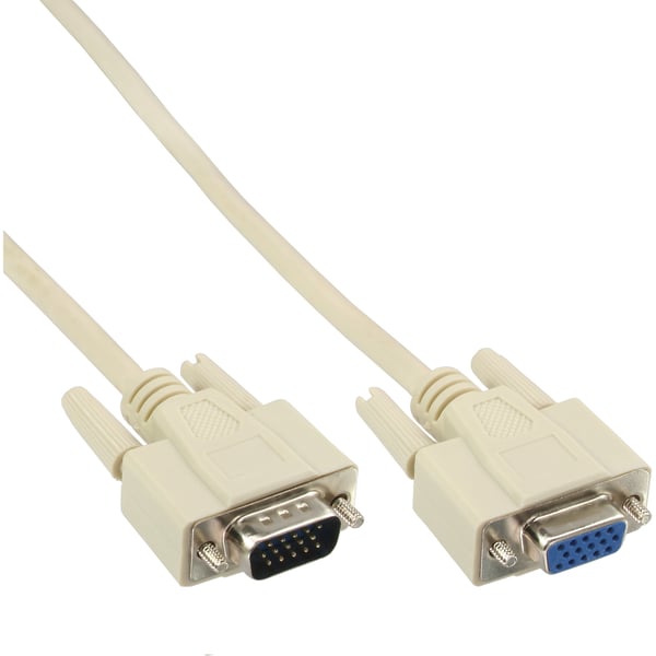 InLine 17736 VGA-kaapeli 10 m VGA (D-Sub) Beige