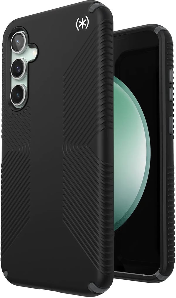 Speck Presidio2 Grip - Fodral till Samsung Galaxy S23 FE (Svart/Svart/Vit)