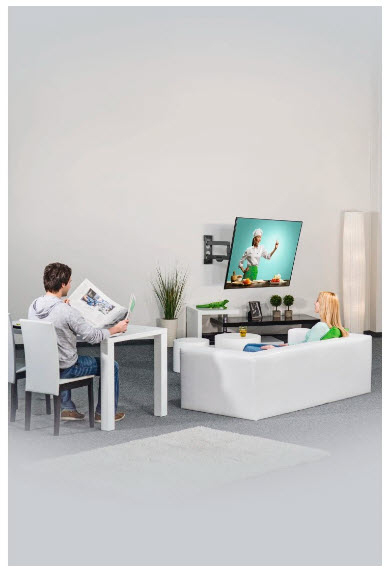 Hama 00220840 TV-kiinnike 121,9 cm (48") Musta