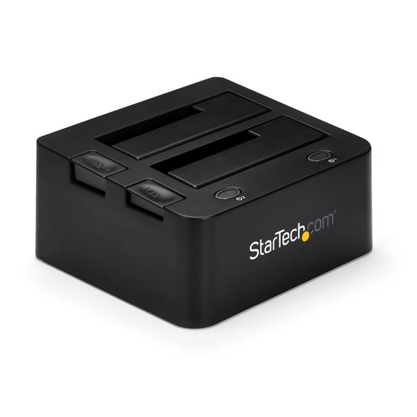 StarTech.com Dockningsstation med dubbla fack för USB 3.0 till SATA och IDE-hårddiskar, USB-hårddiskdocka, Exter