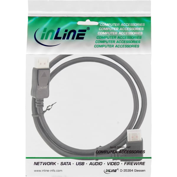 InLine 17153R DisplayPort kabel 3 m Sort