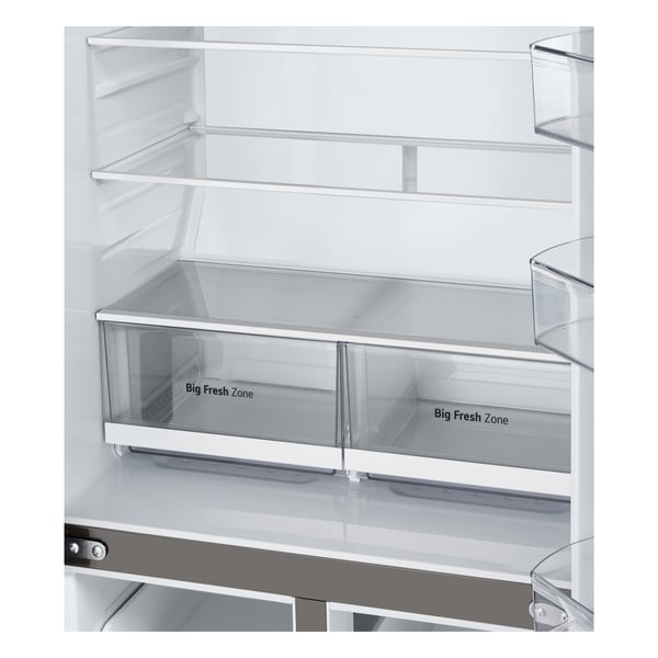 LG GMB860PYDE side-by-side-jääkaappipakastin Vapaasti seisova 530 L Hopea