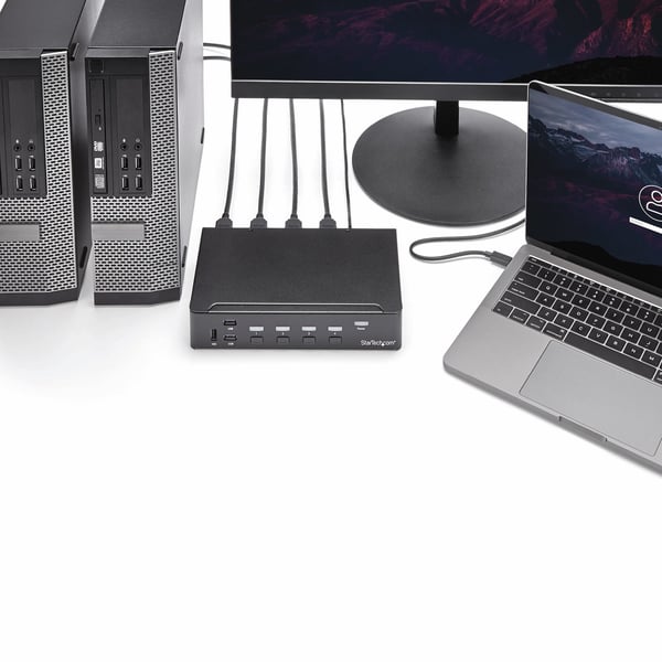 StarTech.com HDMI KVM-switch med 4 portar - USB 3.0 - 1080p
