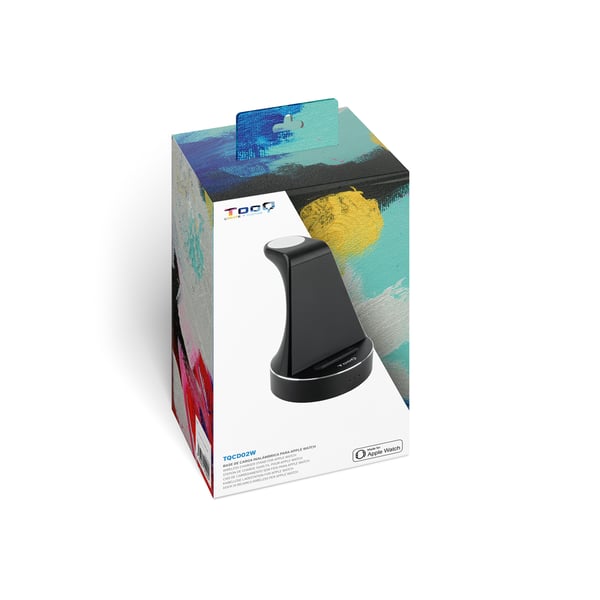 TooQ TQCD02W oplader til mobil enhed Smartphone, SmartWatch Sort USB Trådløs opladning Hurtig opladning Indendørs