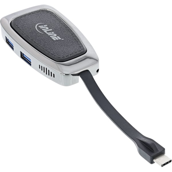 InLine 33272A gränssnittshubbar USB 3.2 Gen 2 (3.1 Gen 2) Type-C 10000 Mbit/s Silver