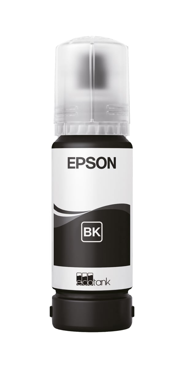 Epson 107 EcoTank -mustepullo, musta