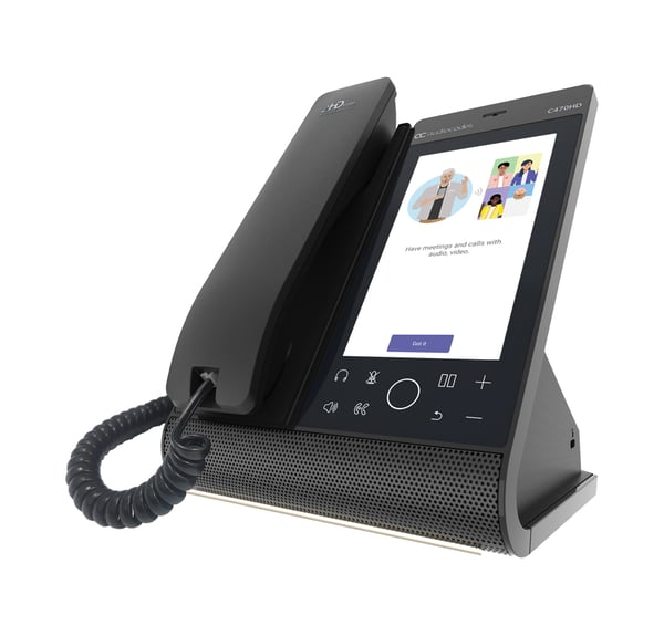 AudioCodes C470HD IP-telefoner Svart TFT Wi-Fi