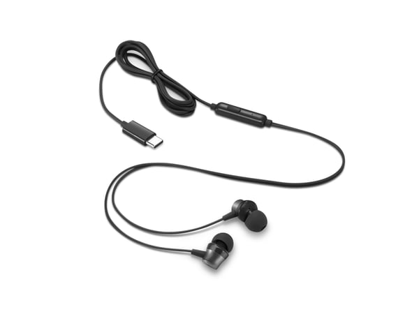 Lenovo 4XD1J77351 kuulokkeet ja kuulokemikrofoni Langallinen In-ear Toimisto/puhelukeskus USB Type-C Musta