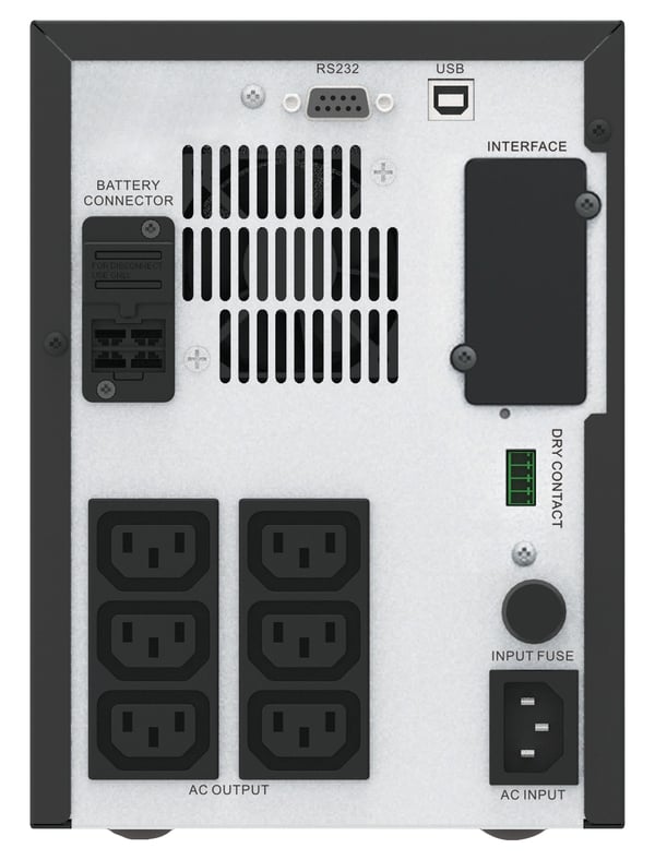 APC Easy UPS SMV UPS-enhed Interaktivt indgangsstik 1 kVA 700 W 6 AC stikkontakt(er)