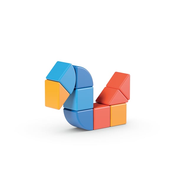 Geomag MagiCube 3 Shapes Recycled Animals