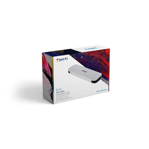 TooQ TQE-2202S Hölje för lagringsenheter SSD-inkapsling Silver M.2