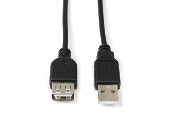 Microconnect USBAAF2B USB-kaapeli USB 2.0 1,8 m USB A Musta