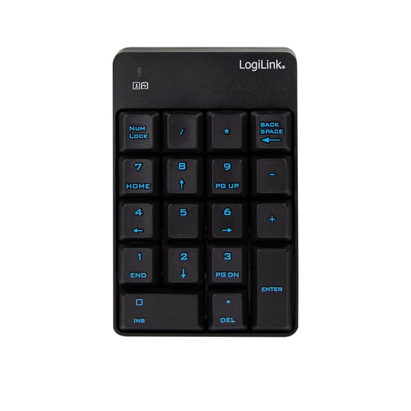 LogiLink ID0120 numerisk tastatur Universel RF trådløst Sort