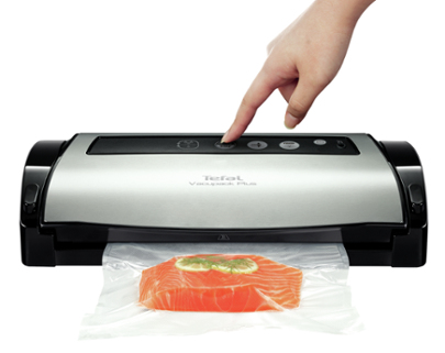 Tefal VT256070 vacuumförslutare Svart, Rostfritt stål
