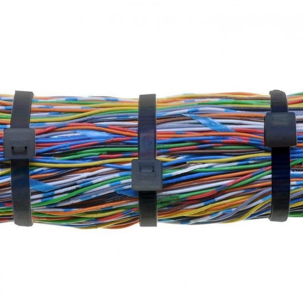 Techly 100 x 2.5mm kabelsamler Nylon Sort 100 stk